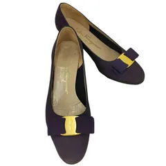 サルヴァトーレフェラガモ Salvatore Ferragamo イタリア製 リボンパンプス レディース  4-1/2