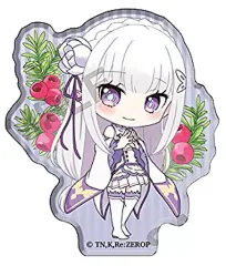 【中古】バッジ・ピンズ(キャラクター) エミリア 「Re：ゼロから始める異世界生活 クリアクリップバッジ～flower garden～」