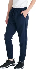 Y's factory 裏起毛 ジョガーパンツ メンズ ロングパンツ ルームウェア 長ズボン スウェット 裏シャギー ジャージ ボトムス 秋 冬 暖かい 着心地(ネイビー,  LL)