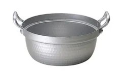 【特価商品】ミニ中華セイロ用鍋 北陸アルミニウム 18㎝用 アルミニウム合金 日本 島本製作所 QSI28018 シルバーのサムネイル