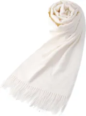 THE CLASSIC TOKYO UVカット マフラー レディース メンズ 男女兼用 大判 ストール( クリアホワイト,  200cmx70cm)