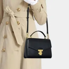 Tory Burch(トリーバーチ) ジュリエット ブラック スモール トップハンドル バッグ クロスバッグ