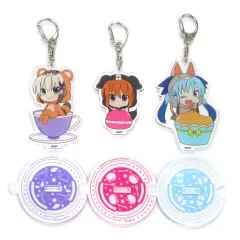 【中古】キーホルダー・マスコット(キャラクター) ディアーチェ＆シュテル＆レヴィ あにまるっこアクリルキーホルダーセット(3個入り) 専用スタンド付 「魔法少女リリカルなのは Detonation」 C95グッズ