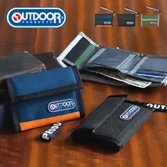 三つ折り財布 メンズ レディース OUTDOOR PRODUCTS アウトドア プロダクツ 男性 女性 ユニセックス 男女兼用 さいふ ミニ財布 コンパクト 小さい 折りたたみ ストラップ カード入れ 小銭入れ 小学生のサムネイル