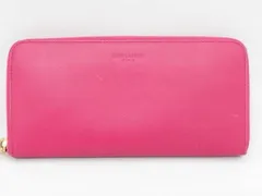 サンローラン ラウンドファスナー長財布 ピンク