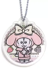 【中古】キーホルダー・マスコット(キャラクター) トド松×マイメロディ(丸型) 「おそ松さん×サンリオキャラクターズカフェ アクリルキーホルダー」 大阪＆名古屋＆福岡限定