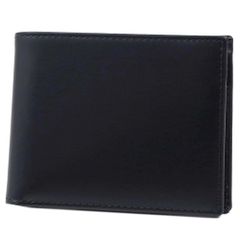 エッティンガー 二つ折り財布 ETTINGER BRIDE HIDE Billfold Wallet With 3c/c＆Purse BH141JR 牛革 ブライドルレザー ブラック イエロー