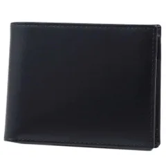 エッティンガー 二つ折り財布 ETTINGER BRIDE HIDE Billfold Wallet With 3c/c＆Purse BH141JR 牛革 ブライドルレザー ブラック イエローのサムネイル