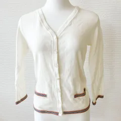 BURBERRY・バーバリー・ブルーレーベル・Vネック薄手カーディガン