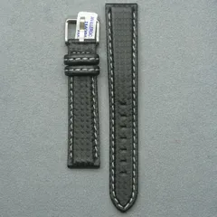 デッドストック品 モレラート MORELLATO BIKING カーボン型押しラバー ブラック グレー 18mm 時計バンド 時計ベルト バンド交換 人気 おしゃれ 25-M-313