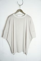 美品 NONSAPIENS ノンサピエンス オーバーサイズ 半袖カットソー Ｔシャツ メッシュ ビッグシルエット 灰 909O★2