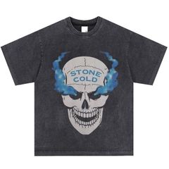 ストーン・コールド・スティーブ・オースチン Stone Cold Steve Austin WWE ヴィンテージ加工 コットン 半袖 Tシャツ 男女兼用 S～3XL