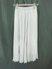 ◇ ⊂ URBAN RESEARCH ROSSO ロッソ 総柄 ロング プリーツ スカート サイズF ブルーグレー レッド系 マルチ レディース E  【1507230005724】