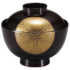 越前塗　森下雄治作　越前漆器　天然木　見事な欅の椀５客　欅鏡月清椀　未使用 越前塗 森下雄治作 越前漆器 天然木 見事な欅の椀5客