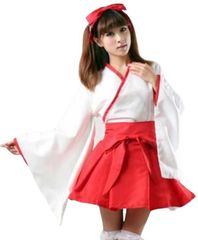 C2 巫女 コスプレ コスチューム 衣装 ハロウィン 仮装 カチューシャ