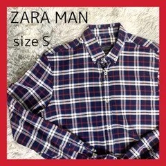 ZARA   MAN     ザラマン　ザラ　Sサイズ　メンズ　シャツ　チェック柄