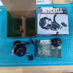 MITCHELL 408 リール 収納袋付き MITCHELL ミッチェル 408 スピニングリール ケース付き｜中古