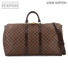 美品 ルイ ヴィトン LOUIS VUITTON ダミエ キーポル バンドリエール 55 2way ボストン ショルダー バッグ エベヌ N41414 90294386