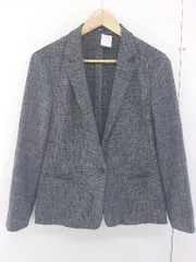 ◇ COMME CA コムサ 1B 長袖 テーラードジャケット サイズ9 ダークグレー レディース  【1109300001102】のサムネイル