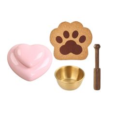 ペット 仏壇 仏具 骨壷 犬 猫 祭壇 おりん ミニ 骨壺 分骨用 分骨入れ物 肉球コルクマット リン棒 4点 セット ミニ骨壷 骨壷ミニ 手元供養用 遺骨入れ りん 仏壇用品 分骨入れ ペット仏壇 仏具セット メモリアル ペット仏具 ペット用仏具 手元供養