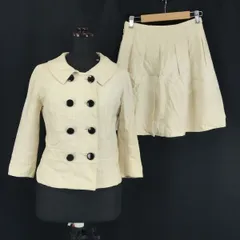 JILL STUART★上下セットアップ/ダブルブレストジャケット/スカート【Womens size -S/黄色/yellow/チェック柄】Jackets/Set up◆BH16<sale>