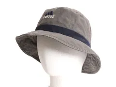 【お得なクーポン配布中!】 90s アディダス コットン バケット ハット メンズ レディース S M オールド 帽子 サファリハット バケハ ワンポイント パフォーマンス ロゴ