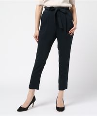 【美品】ブルーレーベルクレストブリッジ ドレープダブルクロス リボン付パンツ36