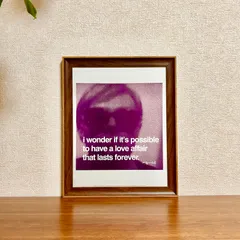 新品☆額縁付アートポスター(BRUCE MCGAW GRAPHICS)☆アンディ・ウォーホル（Andy Warhol）☆I wonder if it's possible to have a love affair that lasts forever☆134