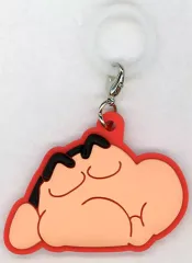 【中古】キーホルダー 野原しんのすけ ラバーマーカーチャーム 「一番くじ クレヨンしんちゃん ～オラお腹いっぱいだゾ～」 G賞