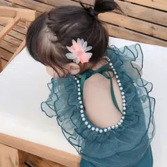 夏バーゲン キッズ水着 女の子ワンピース フリルワンピース ベビー 水着 子供用水着