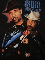 Sir Mix-a-Lot "Vintage Style Collage" Official T Shirt  サーミックスアロット RAPtee ラップt ヴィンテージ tシャツ