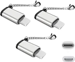 SD-47 Lerdithge 3個セットタイプCからIOS変換 type C to ライトニング変換アダプタ 充電 データ伝送 ライトニング変換 コネクタ 充電 データ伝送 USB-C i-Phone 変換コネクタ iOS to USB Cアダプタ ゴールド