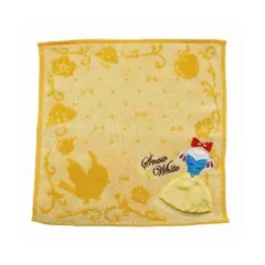【メール便】白雪姫 グッズ ハンカチタオル ジャガード ミニタオル キュートイエロードレス ディズニー プリンセス プレゼント 男の子 女の子 ギ