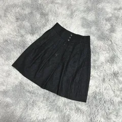 【UNTITLED】アンタイトル  ひざ丈スカート【2】ガーリー  大人カワイイ  レディース  黒系  ブラック  【送料無料】