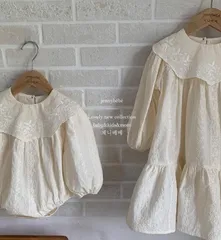 メルカリ限定❣️お花柄 刺繍ワンピース 90/100/110cm