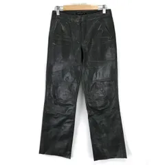Theory セオリー レザーブーツカットパンツ サイズ4(L相当) ブラック Theory セオリー レザーブーツカットパンツ サイズ4(L相当) ブラック