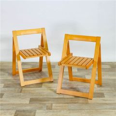 2脚セットFujimoku フジモク 折りたたみチェア ヴィンテージチェア