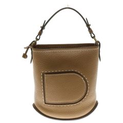 DELVAUX (デルボー) パン ミニバケット トリヨンレザー 2WAY ハンド ショルダーバッグ ゴールド金具 ブラウン