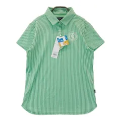 サイズ：L CALLAWAY キャロウェイ  半袖ポロシャツ ストライプ柄 グリーン系 [240101415283] ゴルフウェア レディース ストスト