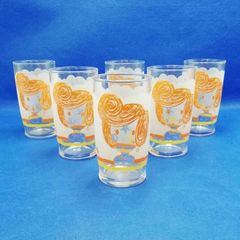 ADERIA　アデリア　ピアン8ママ　ママグラス　ガラス　コップ　タンブラー　６個セット　新品未使用