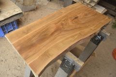 アウトレット サクラ(桜)の一枚板 長さ約91cm 幅約41～46cm 厚さ約3.8cm DIY用 Z287