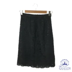 ☆美品☆ スカート タイトスカート 総レース きれいめ ひざ丈 レディース ブラック 901-15032 送料無料 古着