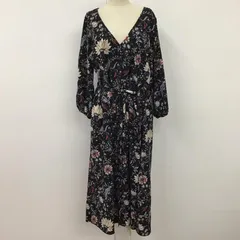 JEANASIS ジーナシス ワンピース ロングスカート JS070961MT Vネック 前開き 七分袖