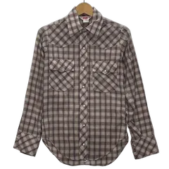 Levi`s リーバイス 長袖 シャツ ウエスタンシャツ チェック柄 ヴィンテージ CANADA製 XSサイズ マルチカラー