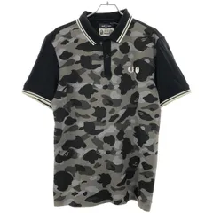 最終値下げベイシングエイプコラボフレッドペリー　ポロシャツ フレッドペリー x アベイシングエイプ Perry x A Bathing Ape