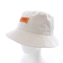 ユニバーサルオーバーオール UNIVERSAL OVERALL バケットハット 帽子 ロゴ 57-59cm べージュ