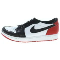 NIKE (ナイキ) AIR JORDAN 1 RETRO LOW OG BLACK TOE CZ0790-106 エアジョーダン1 レトロ ロー ブラックトゥ ローカットスニーカー ホワイト/ブラック/レッド US9.5/27.5cm