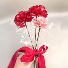 【お得なブーケ】カーネーションとピンクの薔薇のMIXブーケ