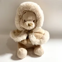★  くまのぷーさん ぬいぐるみ ディズニーリゾート ベージュ ふわふわ 冬限定 現状品 0.2kg