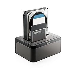 [Used] [Very Good] Logitec HDD Stand 2-Bay Duplicator HDD/SSD Compatible USB3.0 Data Backup/Erasure Software Free Download Available LGB-2BDPU3ES